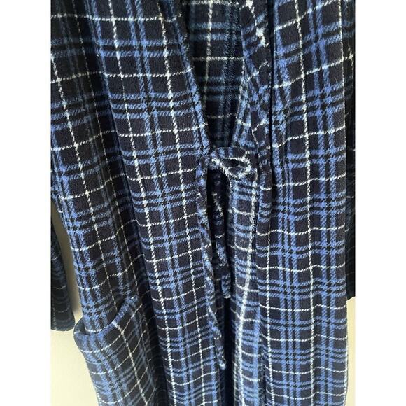 Stafford Robe Mens One Size Regular Fit Blue Soft Plush Belted Dad Granddad 80’s - Picture 6 of 7